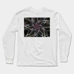 Spiky Pink and Grey Spiral Long Sleeve T-Shirt